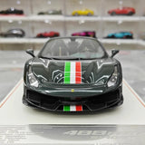 [Dino Model] 1:18 Ferrari 2018 488 Pista Spider Deep Green Model Car Resin
