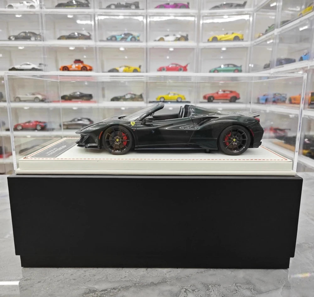 [Dino modello] 1:18 Ferrari 2018 488 Pista Spider Deep verde modellino di auto resina