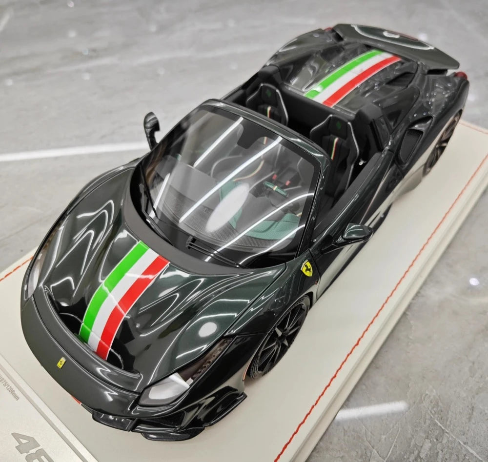 [Dino Model] 1:18 Ferrari 2018 488 Pista Spider Deep Green Model Car Resin