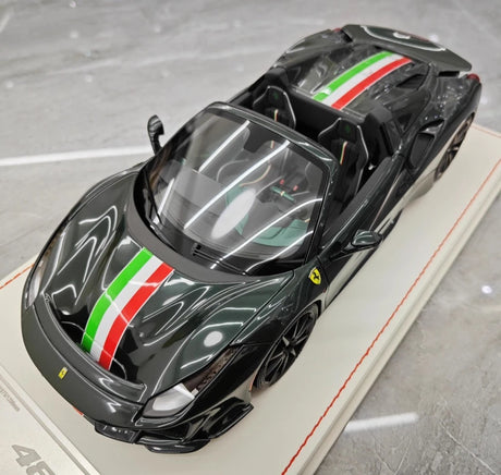 [Dino Model] 1:18 Ferrari 2018 488 Pista Spider Deep grön modellbil harts