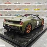 [Dino Model] 1:18 Ferrari 2018 488 Pista Spider Green No.23 Model Car Resin
