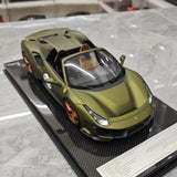 [Dino Model] 1:18 Ferrari 2018 488 Pista Spider Green No.23 Model Car Resin