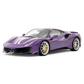[Dino Model] 1:18 Ferrari 2018 488 Pista Spider Purple Model Car Resin