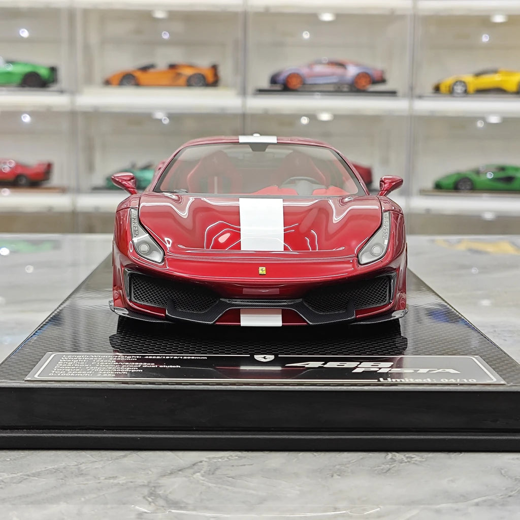 [Dino Model] 1:18 Ferrari 2018 488 Pista Spider Red Model Car Resin