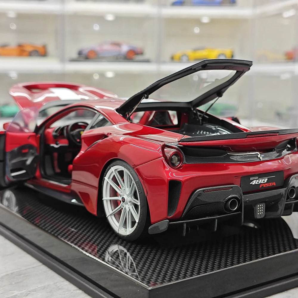 [Dino Model] 1:18 Ferrari 2018 488 Pista Spider Red Model Car Resin