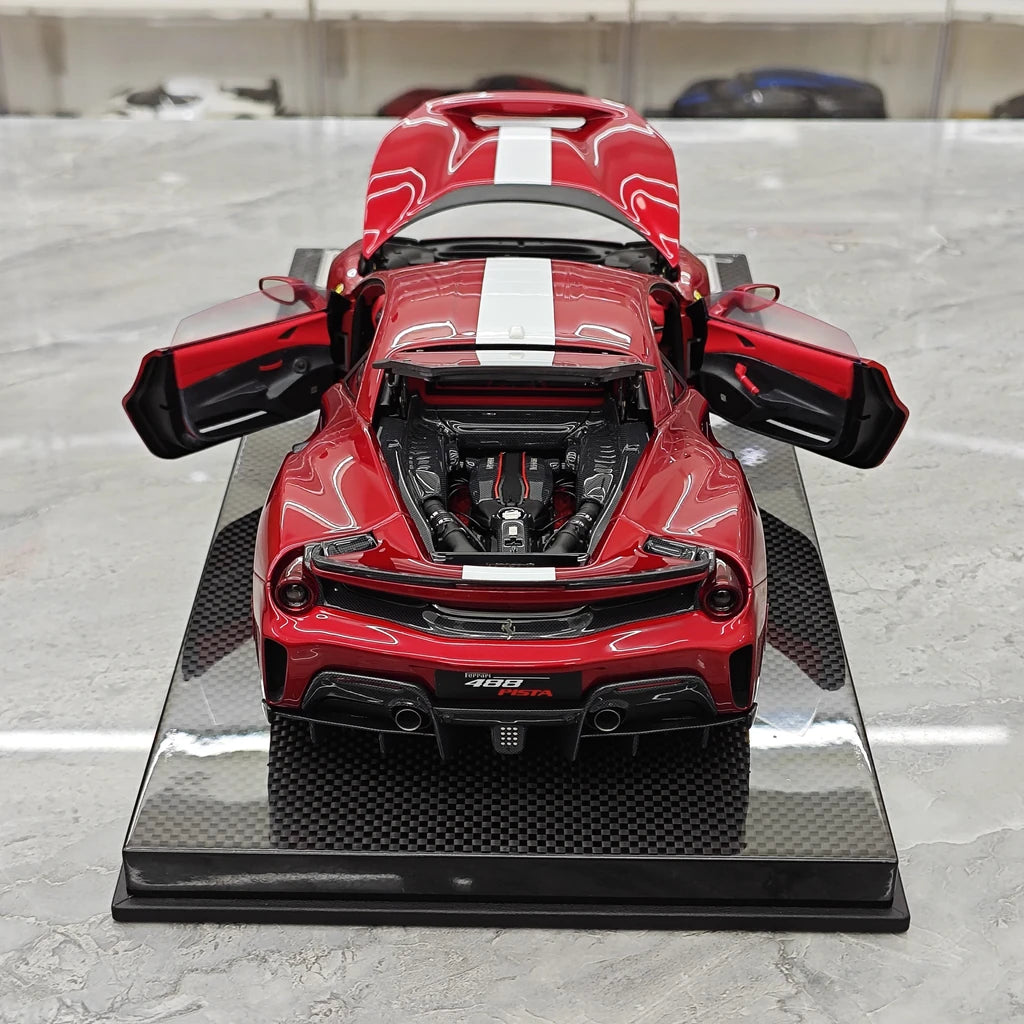 [Dino Model] 1:18 Ferrari 2018 488 Pista Spider Red Model Car Resin