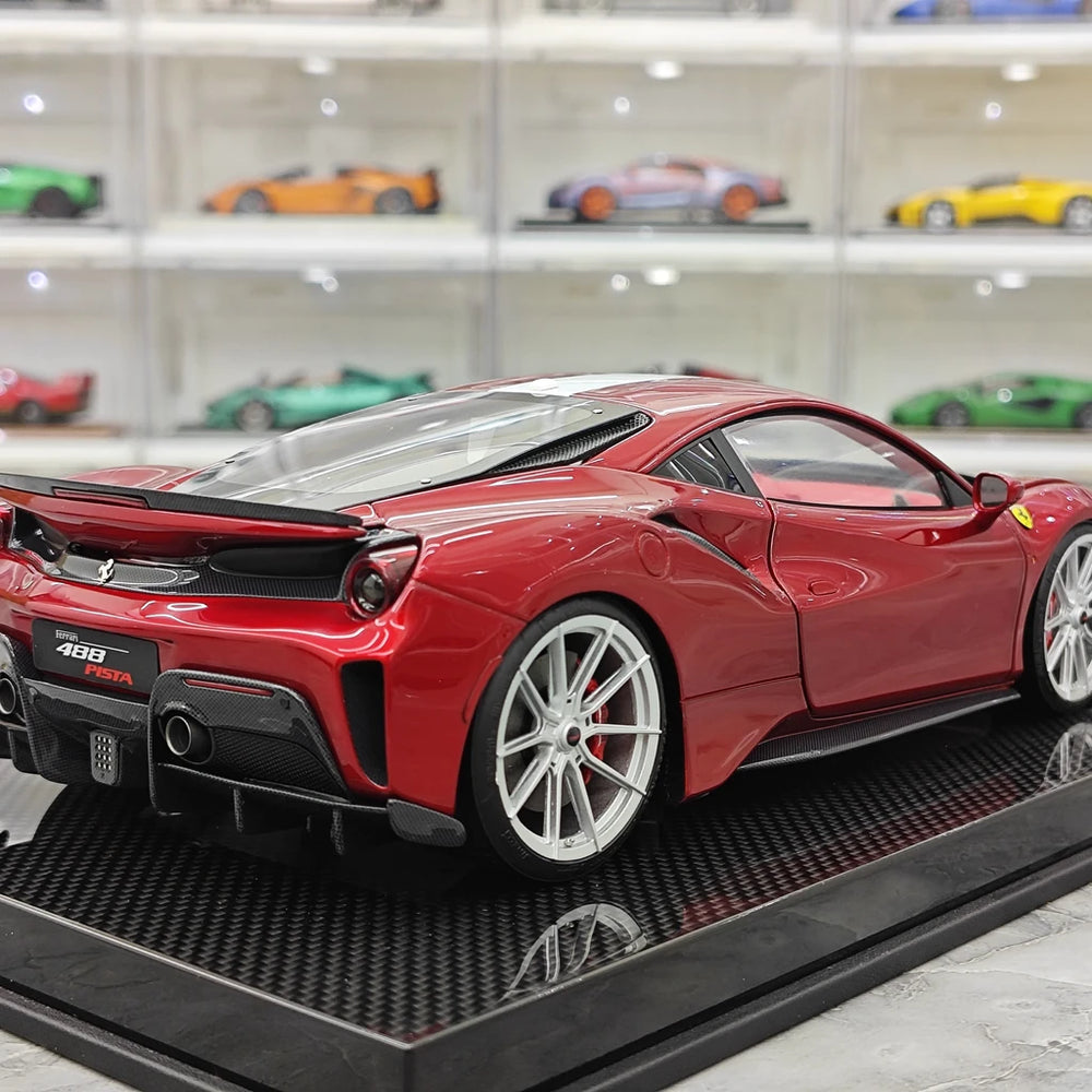 [Dino Model] 1:18 Ferrari 2018 488 Pista Spider Red Model Car Resin