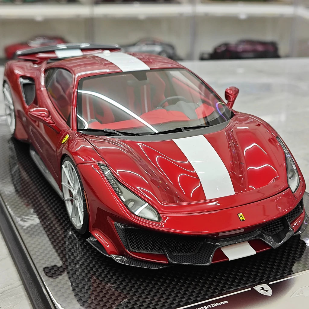 [Dino Model] 1:18 Ferrari 2018 488 Pista Spider Red Model Car Resin