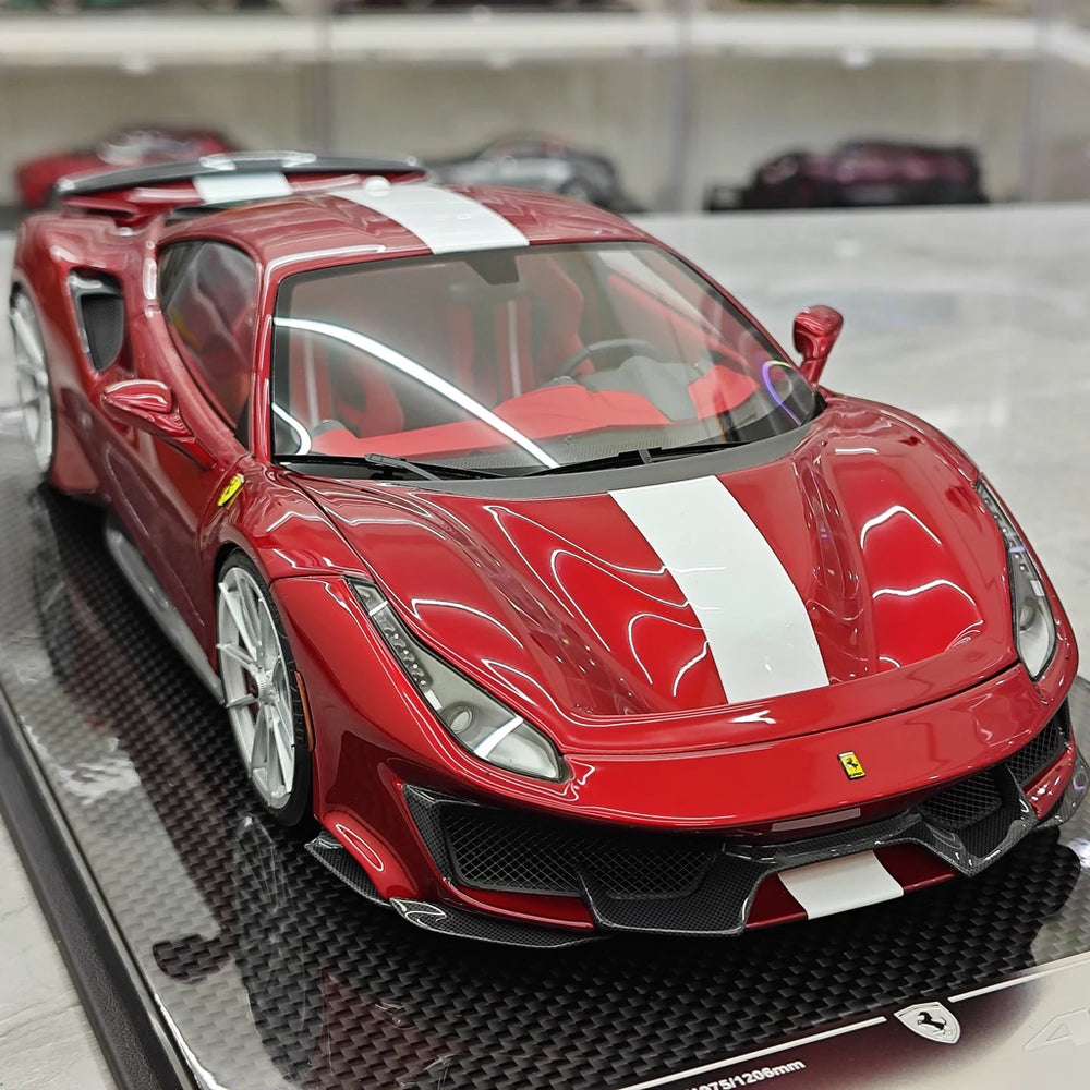 [Dino Model] 1:18 Ferrari 2018 488 Pista Spider Red Model Car Resin