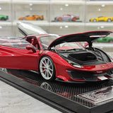 [Dino Model] 1:18 Ferrari 2018 488 Pista Spider Red Model Car Resin