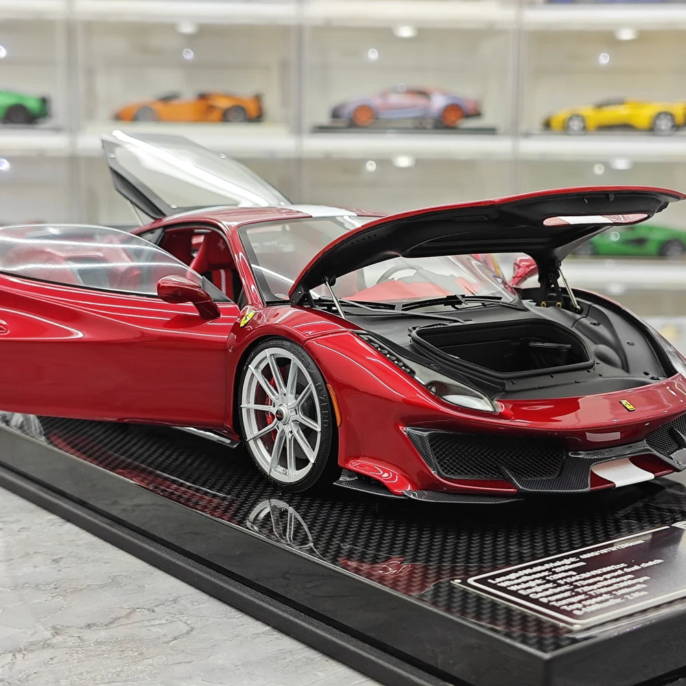 [Dino Model] 1:18 Ferrari 2018 488 Pista Spider Red Model Car Resin