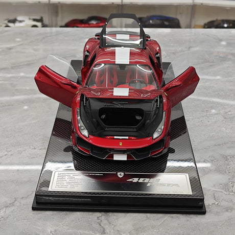 [Dino Model] 1:18 Ferrari 2018 488 Pista Spider Red Model Car Resin