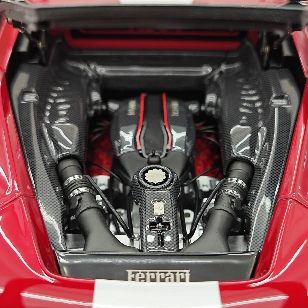 [Dino Model] 1:18 Ferrari 2018 488 Pista Spider Red Model Car Resin