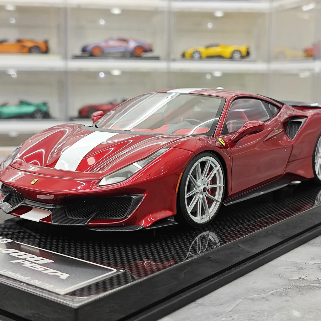 [Dino Model] 1:18 Ferrari 2018 488 Pista Spider Red Model Car Resin