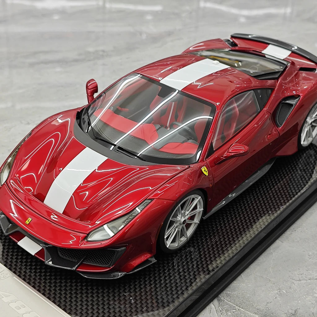 [Dino Model] 1:18 Ferrari 2018 488 Pista Spider Red Model Car Resin