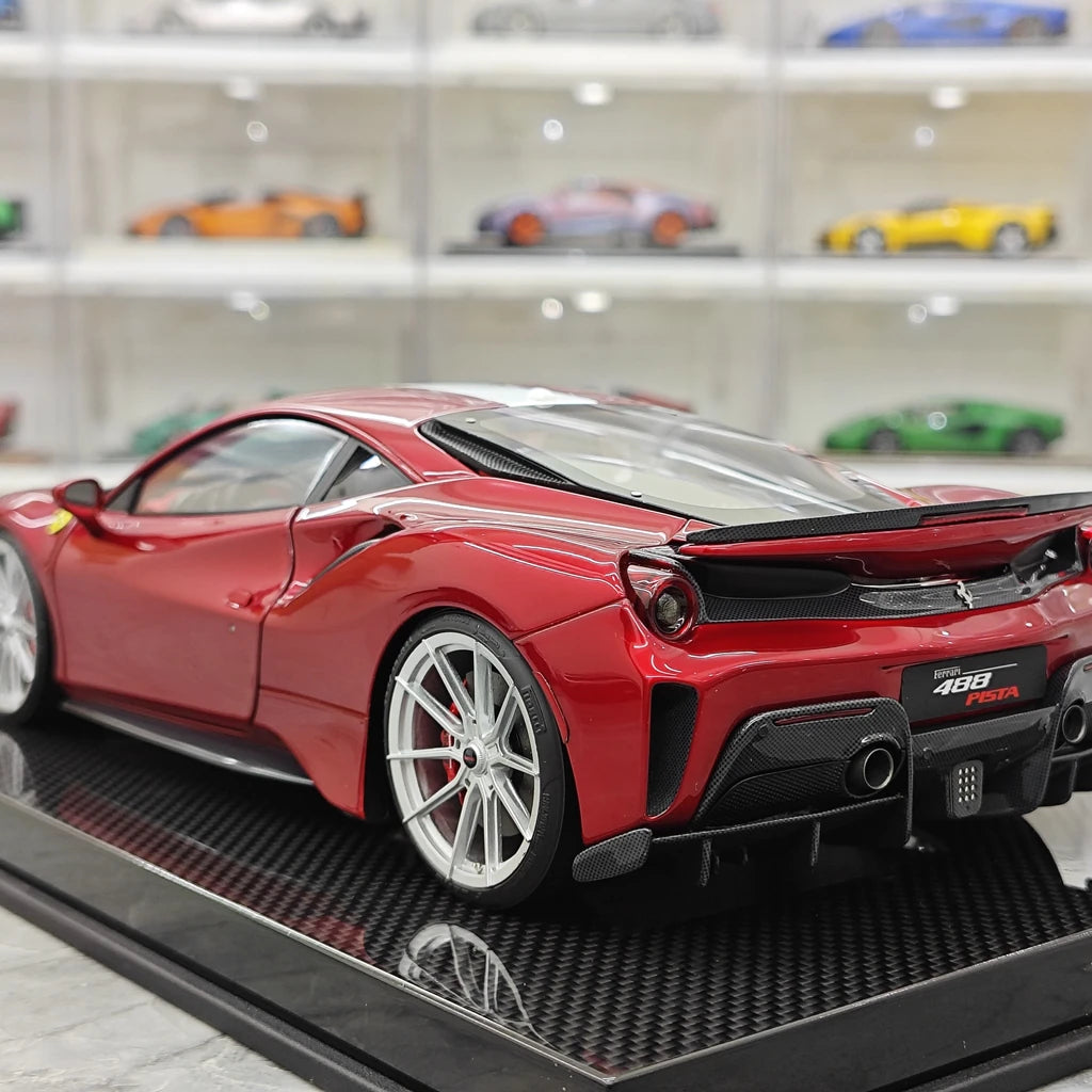 [Dino Model] 1:18 Ferrari 2018 488 Pista Spider Red Model Car Resin