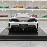 [Dino Model] 1:18 Ferrari 2018 488 Pista Spider Silver Model Car Resin
