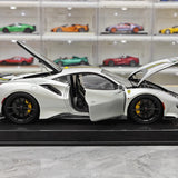 [Dino Model] 1:18 Ferrari 2018 488 Pista Spider Silver Model Car Resin