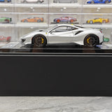 [Dino Model] 1:18 Ferrari 2018 488 Pista Spider Silver Model Car Resin
