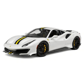 [Dino Model] 1:18 Ferrari 2018 488 Pista Spider Silver Model Car Resin