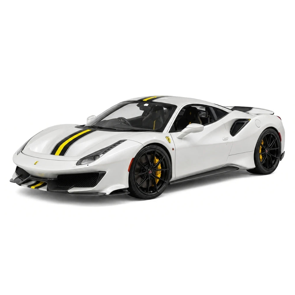 [Dino Model] 1:18 Ferrari 2018 488 Pista Spider Silver Model Car Resin