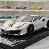 [Dino Model] 1:18 Ferrari 2018 488 Pista Spider Silver Model Car Resin