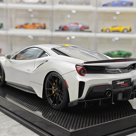 [Dino Model] 1:18 Ferrari 2018 488 Pista Spider Silver Model Car Resin