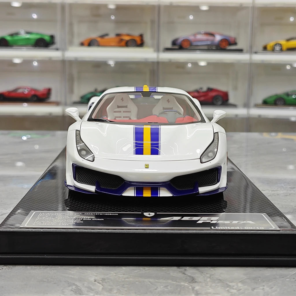 [Dino Model] 1:18 Ferrari 2018 488 Pista Spider White Model Car Resin