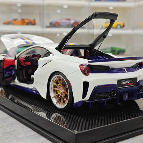 [Dino Model] 1:18 Ferrari 2018 488 Pista Spider White Model Car Resin