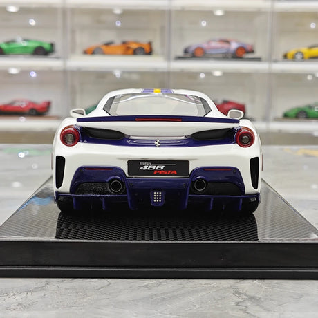 [Dino Model] 1:18 Ferrari 2018 488 Pista Spider White Model Car Resin