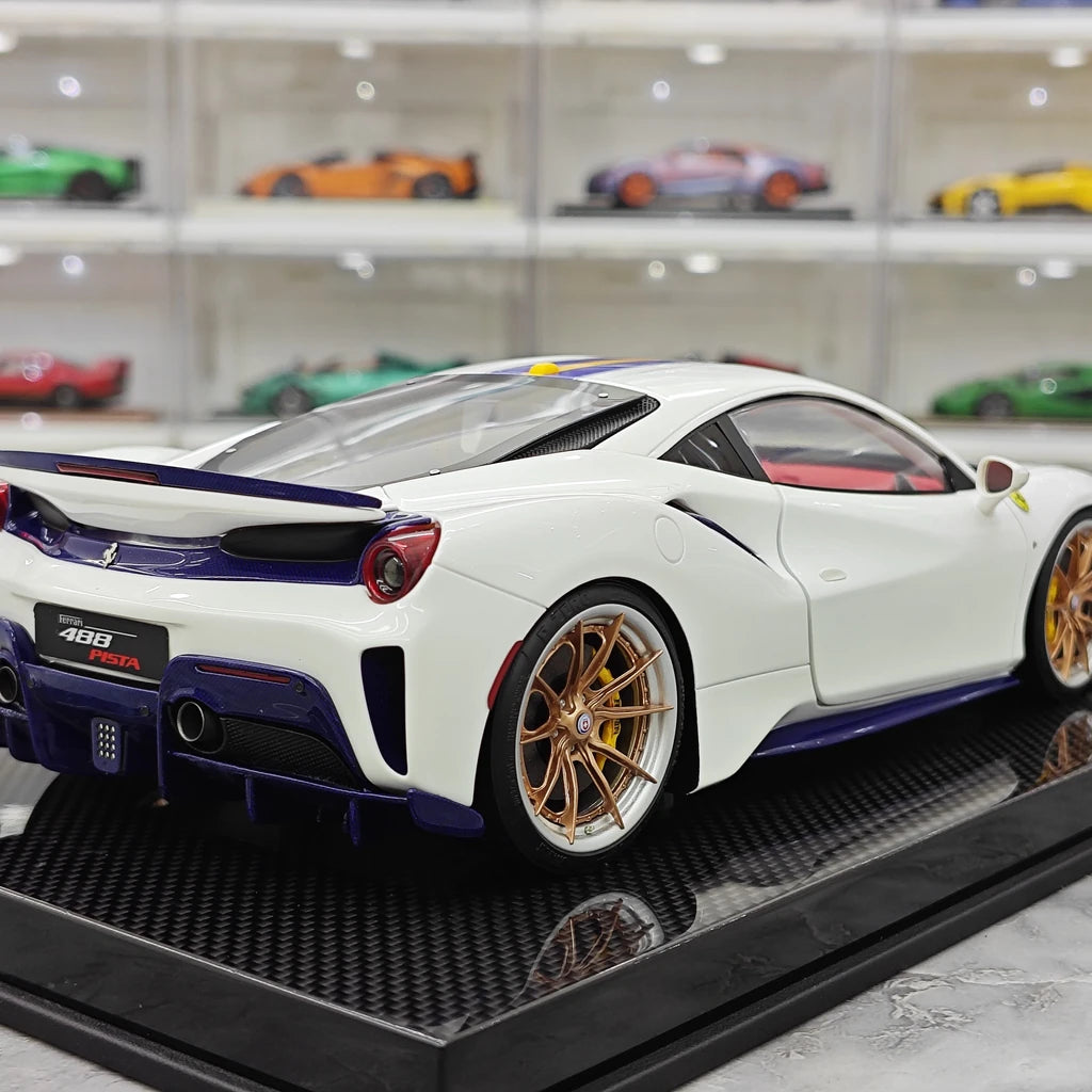 [Dino Model] 1:18 Ferrari 2018 488 Pista Spider White Model Car Resin