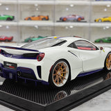 [Dino Model] 1:18 Ferrari 2018 488 Pista Spider White Model Car Resin