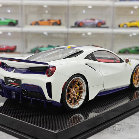 [Dino Model] 1:18 Ferrari 2018 488 Pista Spider White Model Car Resin