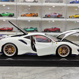 [Dino Model] 1:18 Ferrari 2018 488 Pista Spider White Model Car Resin