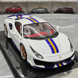 [Dino Model] 1:18 Ferrari 2018 488 Pista Spider White Model Car Resin