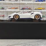 [Dino Model] 1:18 Ferrari 2018 488 Pista Spider White Model Car Resin