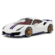 [Dino Model] 1:18 Ferrari 2018 488 Pista Spider White Model Car Resin