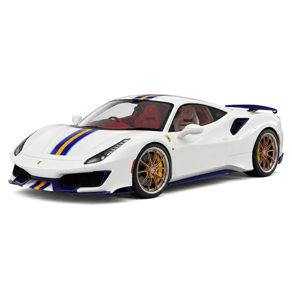 [Dino Model] 1:18 Ferrari 2018 488 Pista Spider White Model Car Resin