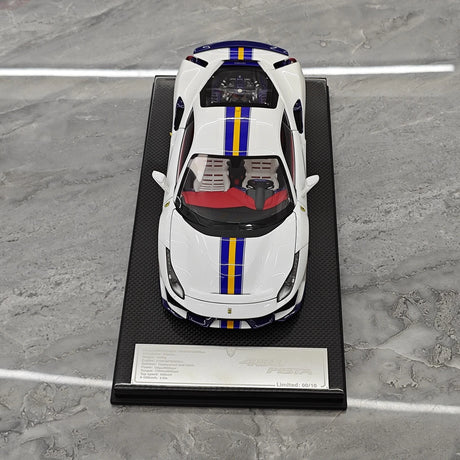 [Dino Model] 1:18 Ferrari 2018 488 Pista Spider White Model Car Resin