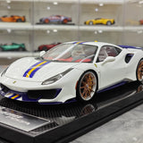 [Dino Model] 1:18 Ferrari 2018 488 Pista Spider White Model Car Resin
