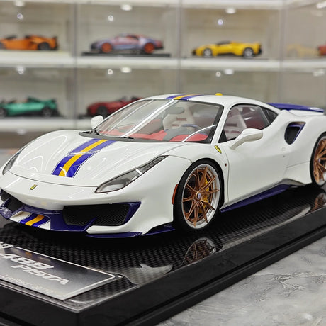 [Dino Model] 1:18 Ferrari 2018 488 Pista Spider White Model Car Resin