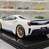 [Dino Model] 1:18 Ferrari 2018 488 Pista Spider White Model Car Resin