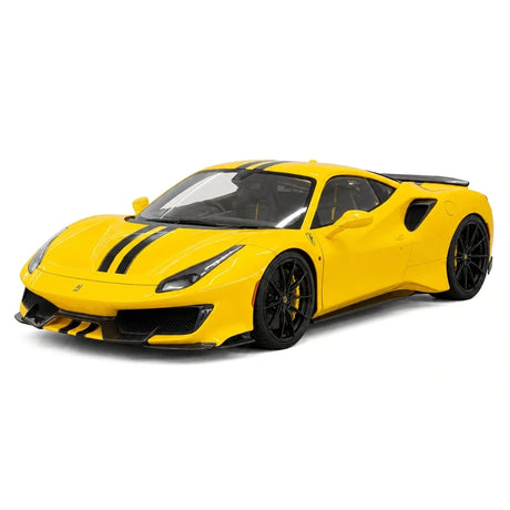 [Dino Model] 1:18 Ferrari 2018 488 Pista Spider Yellow Model Car Resin