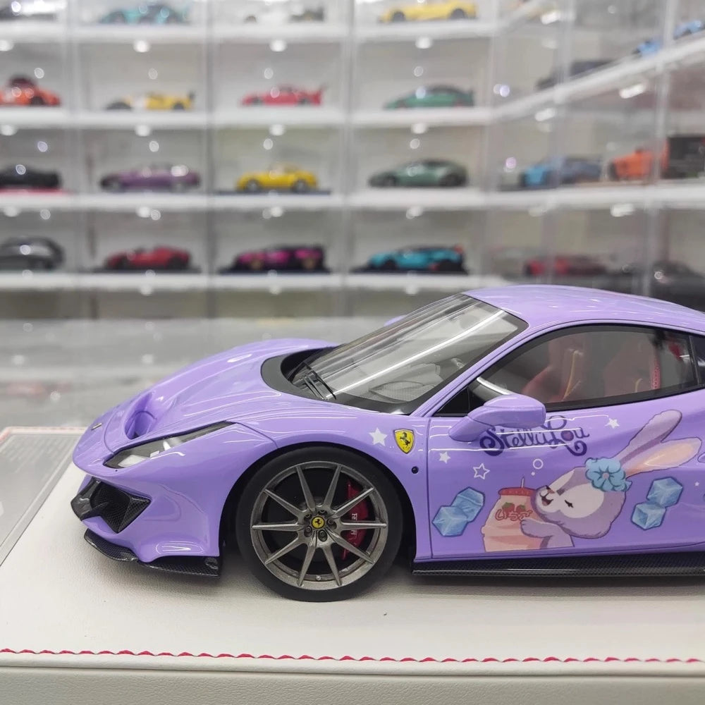 [Dino modello] 1:18 Ferrari 2018 488 Pista StellaLou modellino di auto resina