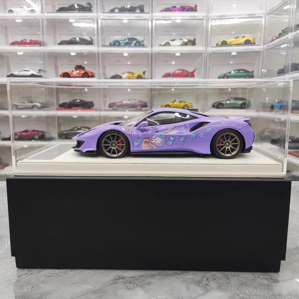 [Dino modello] 1:18 Ferrari 2018 488 Pista StellaLou modellino di auto resina