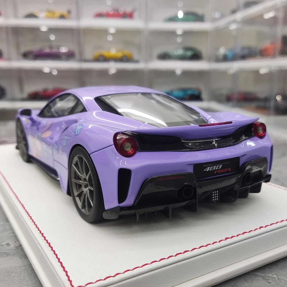 [Dino modello] 1:18 Ferrari 2018 488 Pista StellaLou modellino di auto resina