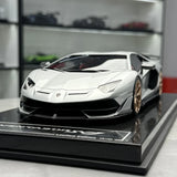 Dino Model Lamborghini 2018 Aventador SVJ كوبيه سيلفر 1:18 – راتنج موديل قابل للجمع