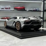 Dino Model Lamborghini 2018 Aventador SVJ كوبيه سيلفر 1:18 – راتنج موديل قابل للجمع