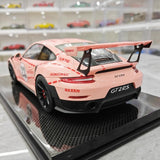 [Dino Model] 1:18 Porsche 2018 911 GT2 RS Weissach Package Pink Pig Model Car Resin