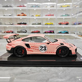 [Dino Model] 1:18 Porsche 2018 911 GT2 RS Weissach Package Pink Pig Model Car Resin